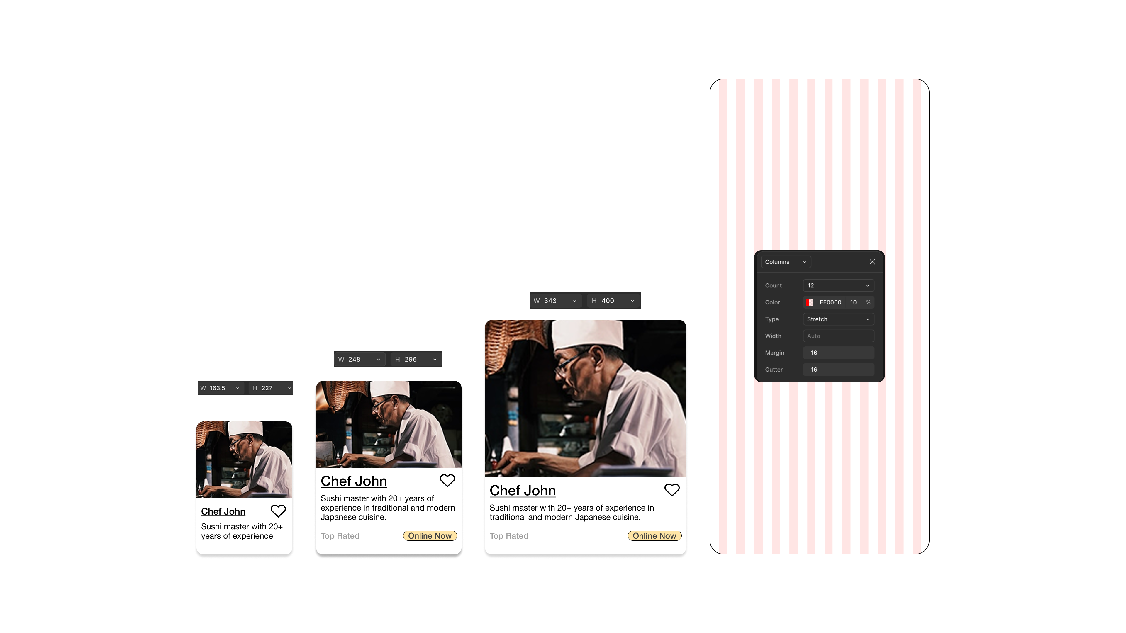CookWise style guide - responsive grid